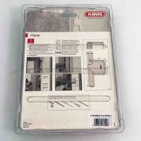 ABUS FTS206 S CL window lock, silver, additional window lock, robust security product, easy installation, surface-mounted lock, burglary protection, suitable for inward-opening windows, high-quality design