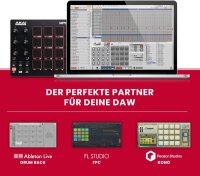 Akai MPD218 MIDI Pad Controller – Kompakter Beat Maker mit 16 anschlagdynamischen Pads, programmierbaren Reglern, USB-Anschluss, ideal für Musikproduktion und Live-Performance