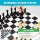 Best Chess Set Ever 4X, BKG-004, Large chess set with 20" foldable silicone board, 11.4 cm king, quadruple weighted, Staunton pieces – Robust chess game for children & adults