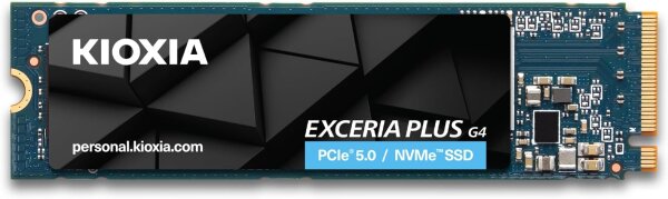 KIOXIA EXCERIA Plus G4 1TB, LVD10Z001TG8, M.2 2280 NVMe SSD, PCIe 5.0, up to 10000/7900 MB/s, internal high-speed drive for PC, notebook, gaming, video editing
