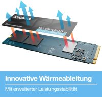 KIOXIA EXCERIA Plus G4 1TB, LVD10Z001TG8, M.2 2280 NVMe SSD, PCIe 5.0, up to 10000/7900 MB/s, internal high-speed drive for PC, notebook, gaming, video editing