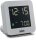 Braun BC09G Digital Alarm Clock Grey, model with snooze function, negative LCD display, fast time setting and rising alarm tone – modern alarm clock for stylish bedroom.