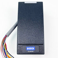 HID iClass SE 900NWNNEK00324, kompakter kontaktloser Smartcard-Leser, Mini-Mullion-Format, sichere Authentifizierung, vielseitig einsetzbar, moderne Zutrittskontrolle, einfache Integration, robustes Design