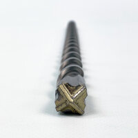 BAUBECK HDB-SDSP-20X600-4X SDS Plus Bohrer 20mm x 600mm, Premium 40CR Stahl, 4-Schneiden, für Beton & Stein, langlebig, präzise, Profi-Qualität