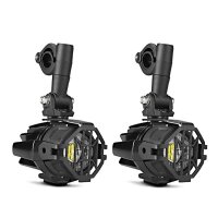 MORSUN S22X LED Nebelscheinwerfer für Motorrad, Zusatzscheinwerfer mit Halterung und Schutzgitter, robust, wasserdicht, hohe Leuchtkraft, einfache Montage, ideal für bessere Sicht und Sicherheit