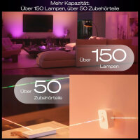 PHILIPS Hue Bridge Pro, smarter Licht-Hub, kabellos, steuert über 150 Lampen & 50 Zubehörteile, zentrale Bridge für intelligente Beleuchtung, Farbe Schwarz