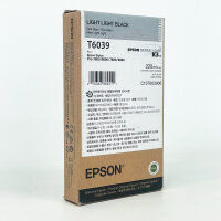 Epson T6039 Tintenpatrone 220ml, Hellschwarz, Original,...
