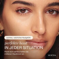 MERODA Changing Foundation SPF 15, 30ml – Color-changing makeup foundation for mature skin, adapts to light to medium skin tones, perfect complexion, facial care, innovative formula