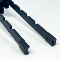 Bow GMF BM-GMF-STK05A Shoulder Stock, 5-way adjustable sliding stock, suitable for Umarex/VFC/TM MP5A5 Next Gen AEG, robust design, ideal for airsoft tuning and individual customization.