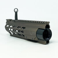 Airsoft Artisan G27K Handguard DDC for VFC/Umarex HK417 AEG/GBB, Model AA-417-03-DE, robust aluminum, M-LOK, lightweight, tactical, precise fit, accessory mounting, durable, modern design