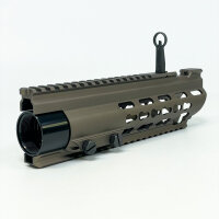 Airsoft Artisan G27K Handguard DDC for VFC/Umarex HK417 AEG/GBB, Model AA-417-03-DE, robust aluminum, M-LOK, lightweight, tactical, precise fit, accessory mounting, durable, modern design