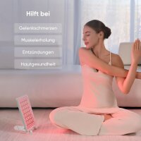 Nanoleaf E82B Rotlichttherapie-Panel, Infrarot-LED-Licht für Körper & Gesicht, 160 LEDs, 19W, 100-240V, Wellnessgerät zur Haut- und Muskelpflege