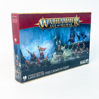Warhammer Age of Sigmar Force Lances of the Crimson Keep, Soulblight Gravelords, Tabletop Set, Vampire Army, Miniatures, Versatile Units, Detailed Models, Ideal for Collectors and Players, Limited Edition