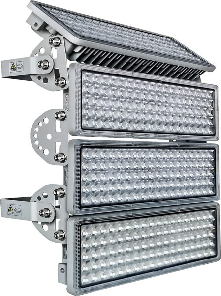 POWFUL 4er-Set LED-Flutlicht 400W, 40.000lm, 6500K, IP67, superhell, Außenstrahler für Garten, Rasen, wasserdicht