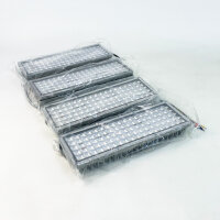 POWFUL 4er-Set LED-Flutlicht 400W, 40.000lm, 6500K, IP67, superhell, Außenstrahler für Garten, Rasen, wasserdicht