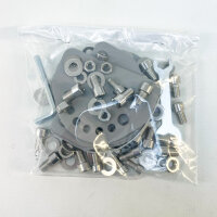 POWFUL 4er-Set LED-Flutlicht 400W, 40.000lm, 6500K, IP67, superhell, Außenstrahler für Garten, Rasen, wasserdicht