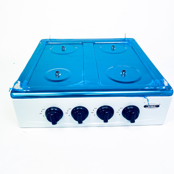 Boko FAG894770 Gas Stove, Portable Camping Stove, Compact, Lightweight, Easy to Use, Continuously Adjustable Flame, Ideal for Outdoor Use, Picnics, Festivals, Robust Construction, Quick Ignition, Secure Stand