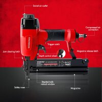 WORKPRO B622H 2-in-1 Pneumatic Nailer & Stapler,...