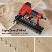 WORKPRO B622H 2-in-1 Pneumatic Nailer & Stapler, Professional Air Gun with Safety Nose, 7.1 bar, for nails up to 50mm & staples up to 40mm, incl. 700 staples/nails, Model 9040/F50, ideal for workshop & home