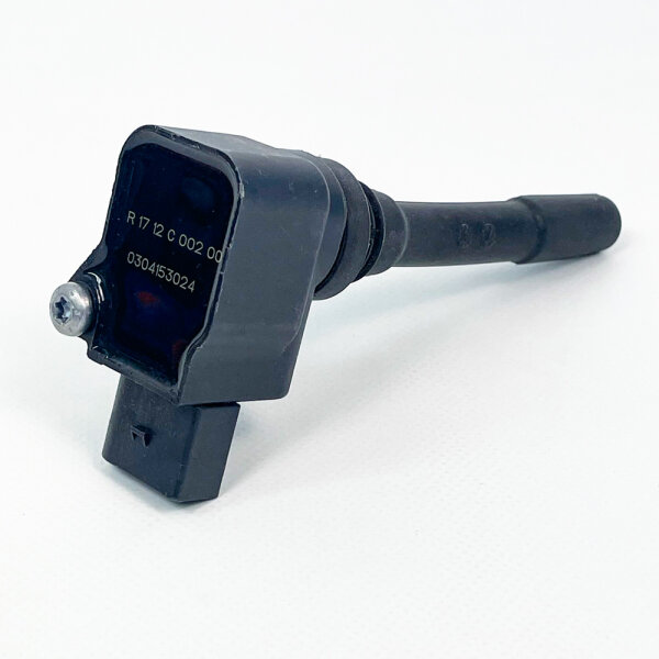 Zündspule mit Schraube, Modell R 17 12 C 002 00, Produkttyp: Ersatzteil, passend für verschiedene Fahrzeuge, robuste Bauweise, einfache Montage, Referenznummer 0304153024