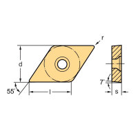 Walter DCMT11T308-FM4 WSM20S, 10x indexable inserts,...