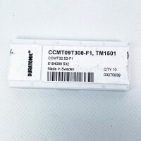 SECO CCMT09T308-F1 TM1501 Indexable Inserts, 10 pieces, VBD, for ISO-S turning, precision metalworking, long tool life, optimal chip removal, suitable for demanding turning operations