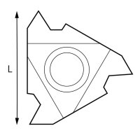 Huvema Gewindeschneidplatte Set, 6x Hartmetall, Modell...