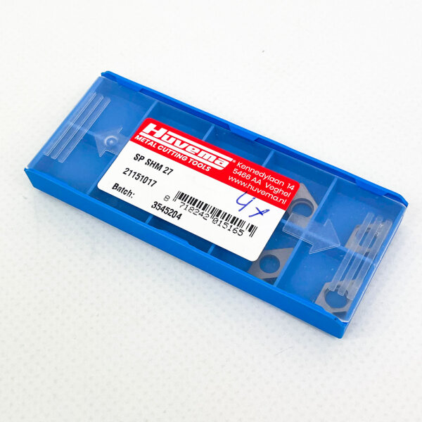 Huvema SP SHM 27 base plate set, 4 pieces, suitable for rotary cutter holders, model no. 21151017, robust design, ideal for precise tool mounting and versatile applications