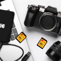 Kodak SD Card 32GB EKMSD32GHC10K – Memory card, UHS-I U1 V10, premium quality, fast data transfer, ideal for photos & videos, robust, versatile