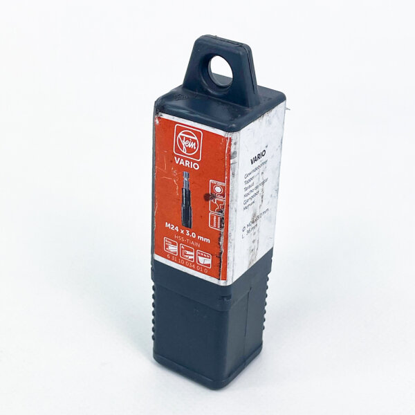 Fein VARIO tap 63110034010, M24 x 3.0mm, machine tap for through holes, precision metalworking, durable, high cutting quality