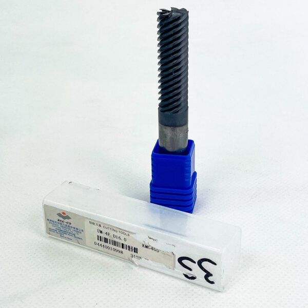 ZCC CT end mill UM-4E-D16.0, model KMG405, 4-flute, Ø16 mm, for precise milling, long tool life, suitable for steel and cast iron, robust design, versatile application