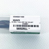 WIDIA VDS402A11000 drill bit, 11mm, 140° tip, carbide, TiAlN-coated, right-hand cut, conical tip, durable for precise drilling