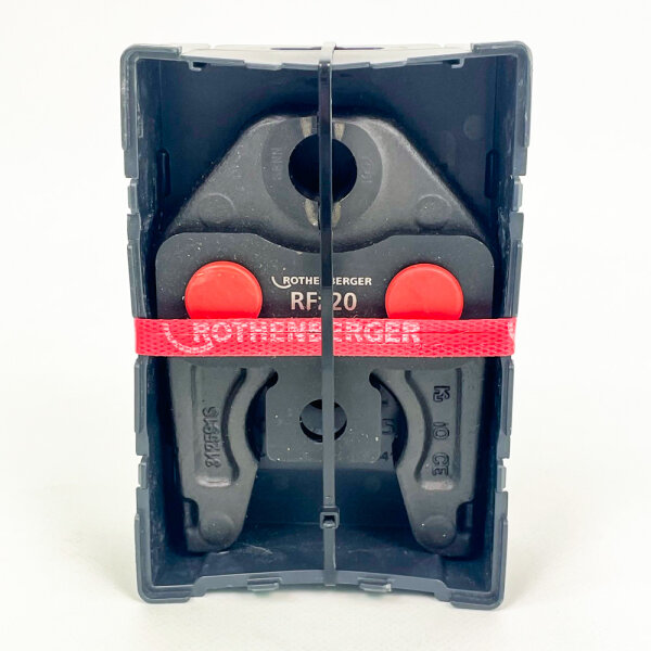 ROTHENBERGER Press jaw RFz20 mm, model 015162X, standard press tool for pipe connections, robust construction, precise fit, suitable for professional installations, durable and reliable