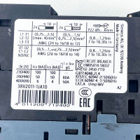 Siemens Sirius circuit breaker 3RV2011-1JA10 S00, motor protection, 7.0-10.0A, compact device, reliable protection, easy installation, high switching capacity, overload and short-circuit protection