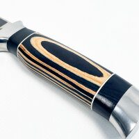 Ger-Saber Jagdmesser FB1637, 3CR13 Stahl, feststehende Klinge, Holg-Griff, Gepard-Muster, robustes Outdoor-Messer für Jäger und Abenteurer