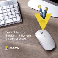 VARTA AAA Batterien 24er Pack, Longlife Power, Alkaline 1,5V, langlebig, leistungsstark, perfekt für Spielzeug, Funkmaus, Taschenlampen, hergestellt in Deutschland