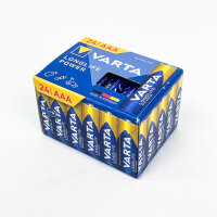 VARTA AAA Batterien 24er Pack, Longlife Power, Alkaline 1,5V, langlebig, leistungsstark, perfekt für Spielzeug, Funkmaus, Taschenlampen, hergestellt in Deutschland