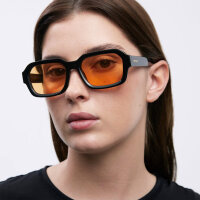Meller Marli MR-TUTORANGE sunglasses, model no. 52/19/145, stylish in black and orange, UV protection, lightweight frame, trendy design, ideal for everyday life and leisure.