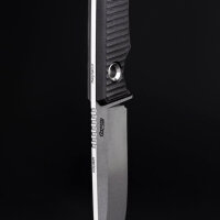 TRC Messer Polheim UPGRADE MagnaCut Satin, feststehendes Outdoormesser, rostfreier MagnaCut-Stahl, satinierte Klinge, ergonomischer Griff, robust, vielseitig, ideal für Bushcraft und Survival-Einsätze