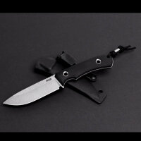 TRC Messer Polheim UPGRADE MagnaCut Satin, feststehendes Outdoormesser, rostfreier MagnaCut-Stahl, satinierte Klinge, ergonomischer Griff, robust, vielseitig, ideal für Bushcraft und Survival-Einsätze