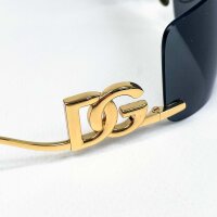 Dolce & Gabbana DG2319 sunglasses, size 79, gold and black frame, UV protection, fashionable design