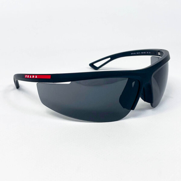 PRADA Linea Rossa SPS A02 Sunglasses, Model 1BO-5S0 130 N, Black, sporty design, UV protection, size 96