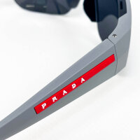PRADA Linea Rossa SPS A01 Sunglasses, Model 13Z5S0 125 3N, Size 69, Grey-Black, UV Protection, Sporty Design