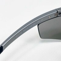 PRADA SPS A02 Sonnenbrille, Größe 96, silber-schwarz, Modell 14Z-05A 130 2N, UV-Schutz, modisches Design