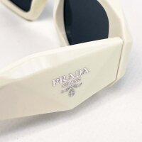 PRADA SPR 17W Sunglasses, Size 49, White, Model 142-5S0,...