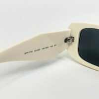 PRADA SPR 17W Sunglasses, Size 49, White, Model 142-5S0, UV Protection, Fashionable Design