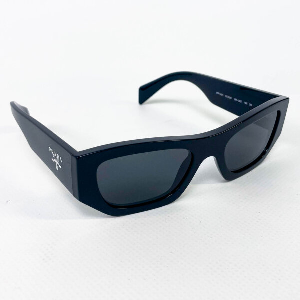 PRADA SPR A01 Sunglasses, Size 53, Black, Model 16K-08Z, UV Protection, Fashionable Design