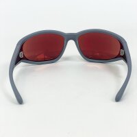 Diesel DL 3002 sunglasses, size 65, grey-red frame, model 115 3N, UV protection, fashionable design