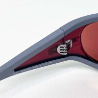 Diesel DL 3002 sunglasses, size 65, grey-red frame, model 115 3N, UV protection, fashionable design