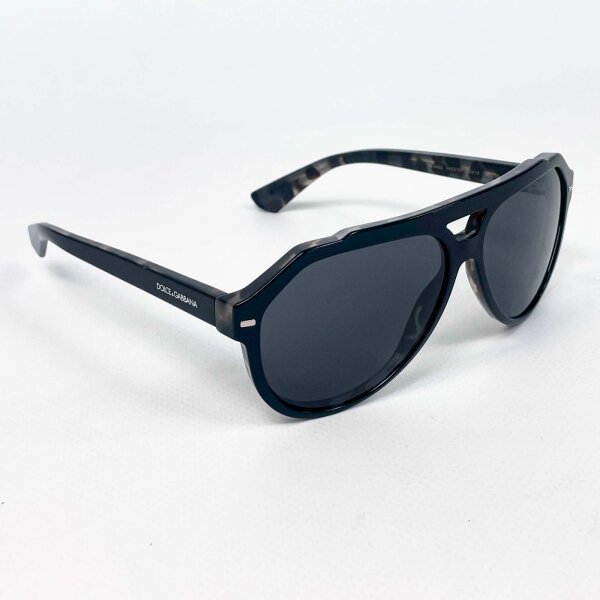 Dolce & Gabbana DG4452 sunglasses, size 60, black, dark grey lenses, UV protection, fashionable design